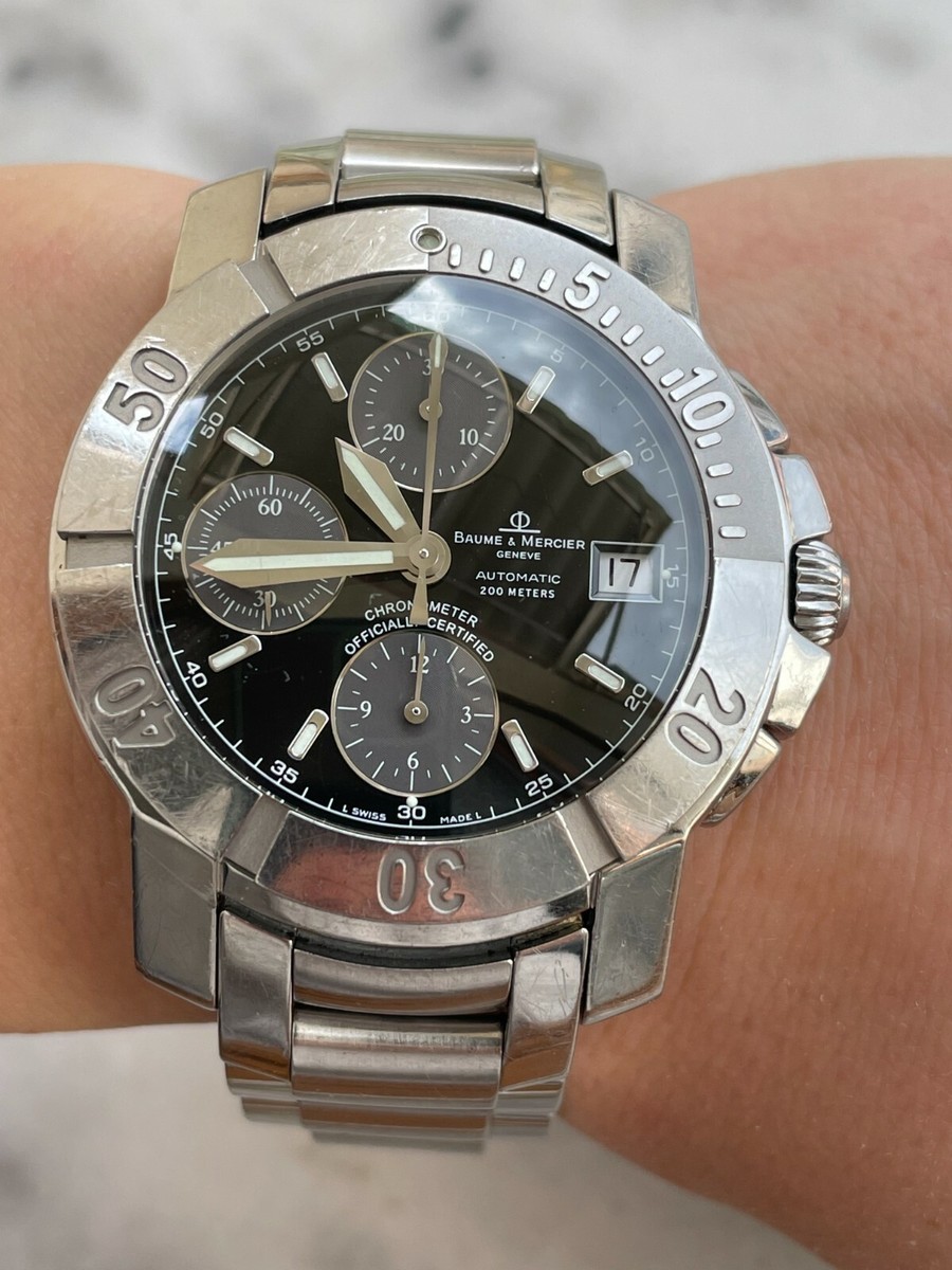 BAUME MERCIER WATCH CAPELAND XL CHRONOGRAPH AUTOMATIC 200M DIVERS
