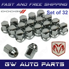 32PCs DODGE OEM/FACTORY STYLE 14X1.5 LUG NUTS | RAM 2500 3500 TRUCK  2012-2016