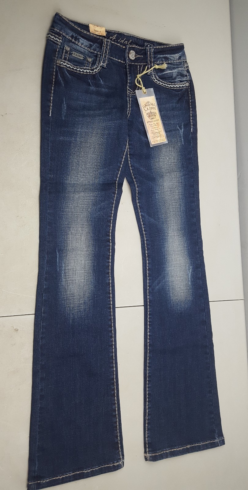 Jean Flare Jolt Retro Blue Denim Femme Junior Taille 1 - Occasion Très Bon état