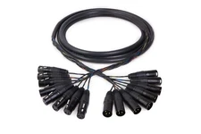 Canare MR202-8AT 8 Channel Balanced Studio Snake Cable, HIFI XLR Male to Female.