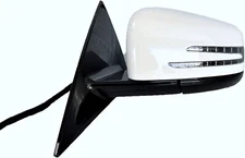 #89 WHITE LEFT DRIVER MIRROR BLIND SPOT FOR MERCEDES COUPE E350 E550 2010-2017
