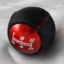 Jdm Mugen Leather 5 Speed Shift Knob Red For Honda Crz Type R Civic Fa5 Fg2 Si Jdm Mugen Leather 5 Speed Shift Knob Red For Honda Crz Type R Civic Fa5 Fg2 Si