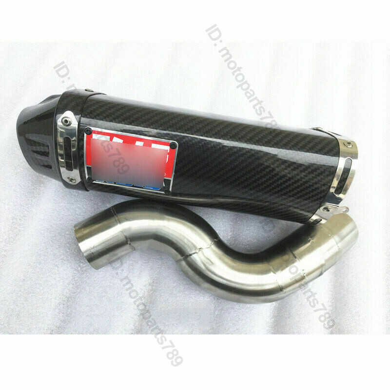 For Kawasaki Ninja ZX6R ZX636 20042008 Exhaust Carbon Muffler Tip Mid