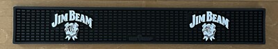 JIM BEAM BOURBON WHISKEY BRAND NEW RUBBER BAR RAIL RUNNER SPILL MAT