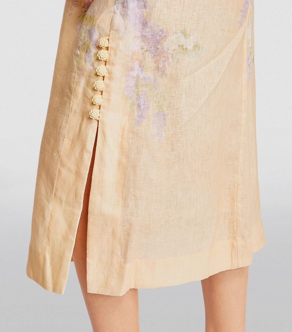zimmermann lyrical buttoned midi dress Zimmermann Lyrical Buttoned Midi Dress Floral Size 2/ AU 12