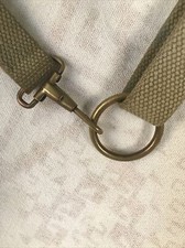 Military Quick Release Brass And Cotton Webbing Belt