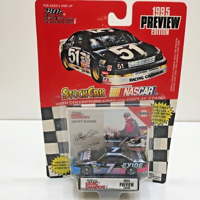 1995 NASCAR GEOFF BODINE #7 Preview Ed. Stock Car Diecast Toy Racing Champions