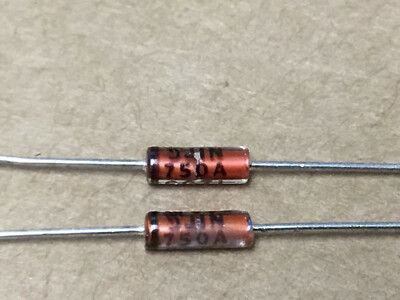 (2 PC)  MICROSEMI  JAN1N750A   Zener Diode, Two Terminal, 4.7 Volt, 5%, DO-35