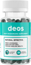 DEOS Internal Deodorant Supplement – Full Body Deodorizer for Gut Health, Skin H