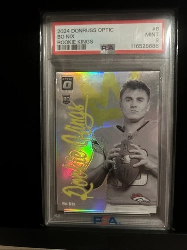 Bo Nix Rookie Kings PSA 9