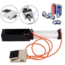 Push Valve Aluminum Can Crusher Heavy Duty Pneumatic Cylinder Soda Beer Crusher
