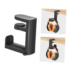 Headphone Stand Holder Under Desk, PC Gaming Headset Hook White without USB
