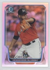 2014 Bowman Chrome Refractor 333/500 Henderson Alvarez #213 0c4