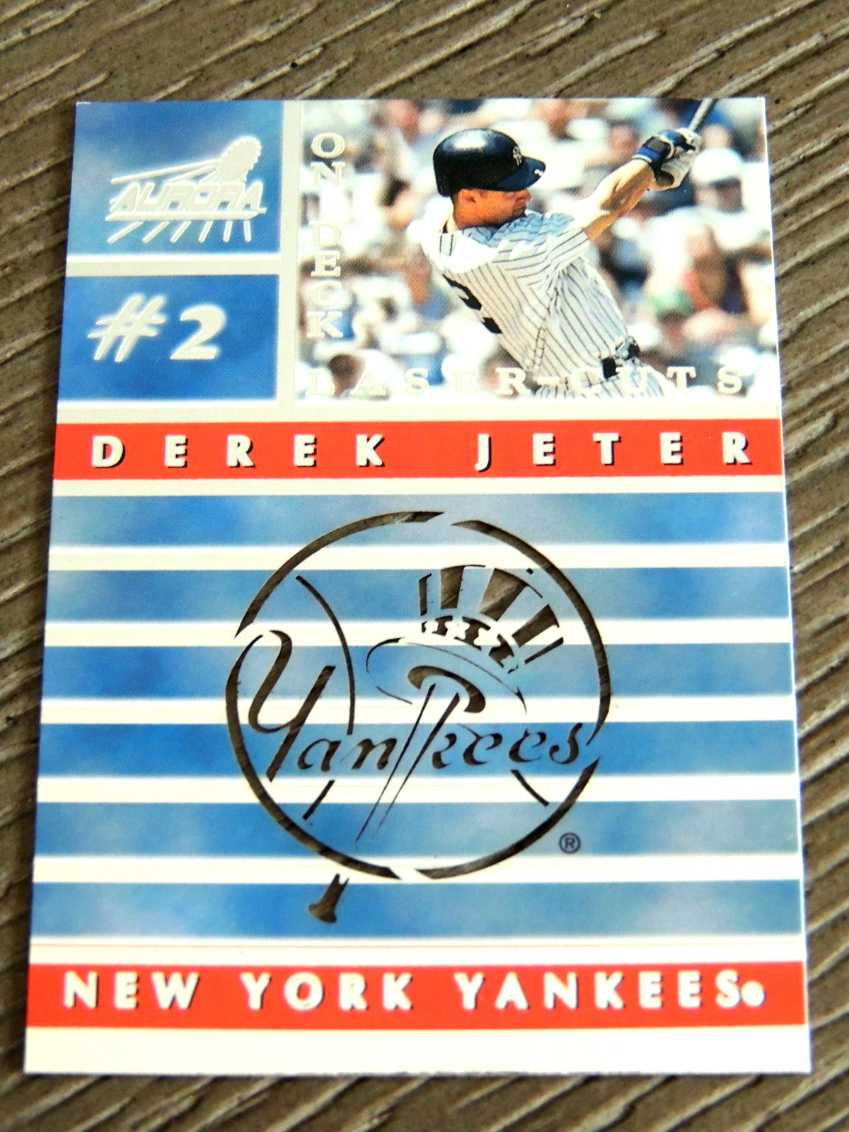 DEREK JETER 1999 PACIFIC AURORA ON DECK LASER-CUTS #12   N.Y. YANKEES  HOF