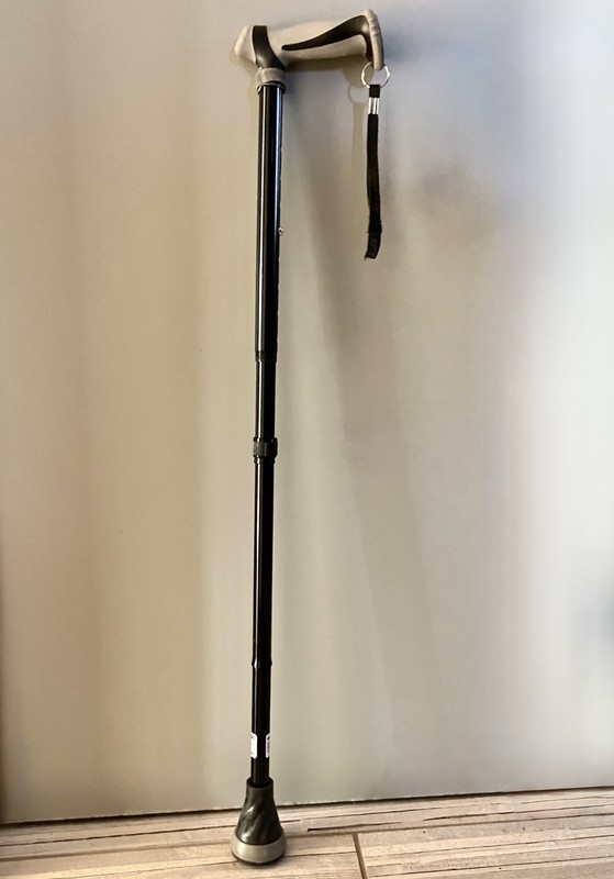 REHAND - ADJUSTABLE FOLDABLE WALKING CANE  Heavy Duty All Terrain Tip + BAG