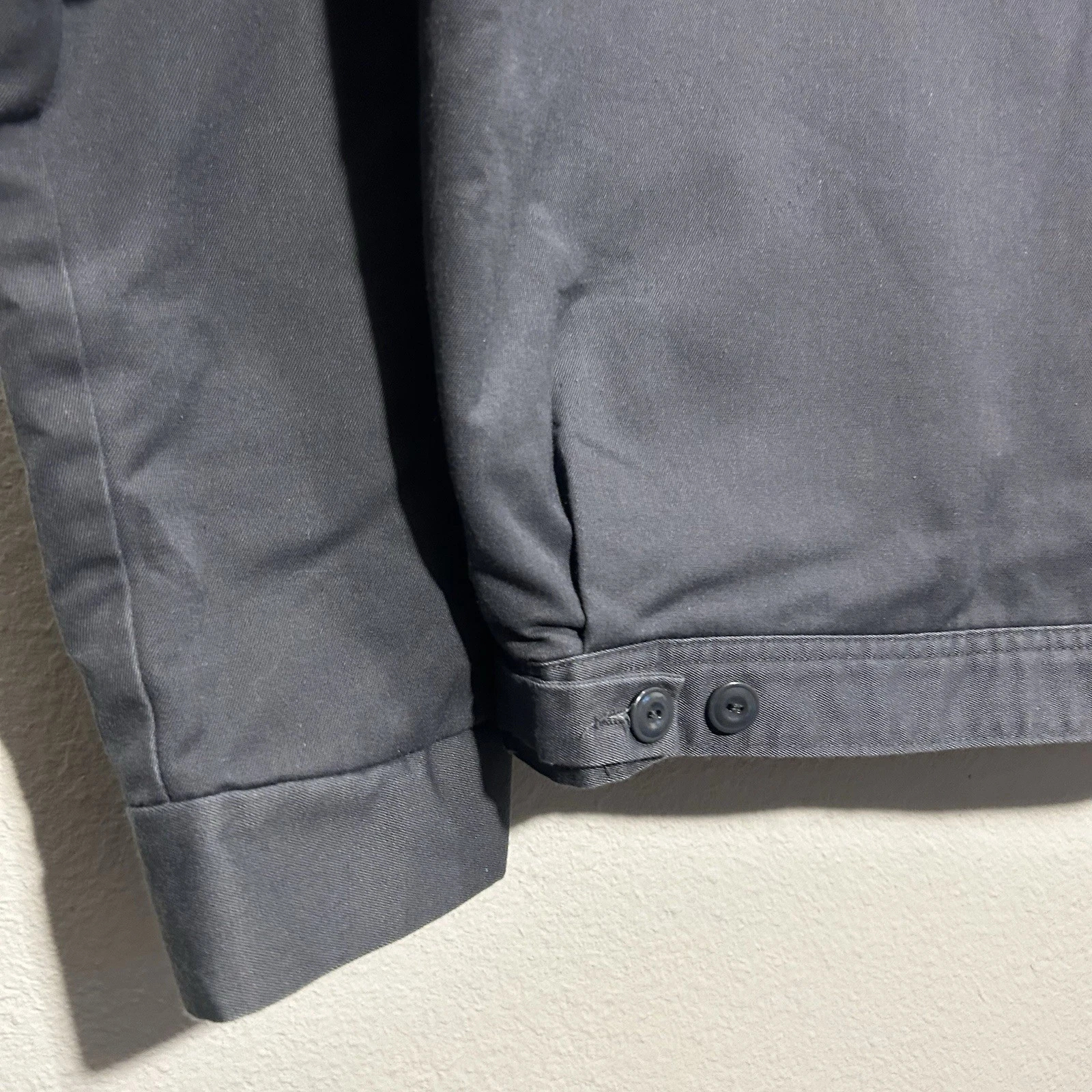 Vintage Work Wear Corporation Jacket Men's Large Gray Boxy Bomber 70s lined Zip - product detail image 8