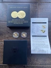 2021 G$5 1/10 oz American Gold Eagle 2 Coin Set Designer Edition OGP COA - G6221