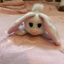 Vintage 1997 POUND PUPPIES CREME Easter Bunny STUFFED ANIMAL PLUSH 4.25"
