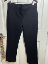Quince Women’s Pants NWT Career Wear Size L Black Straight Leg