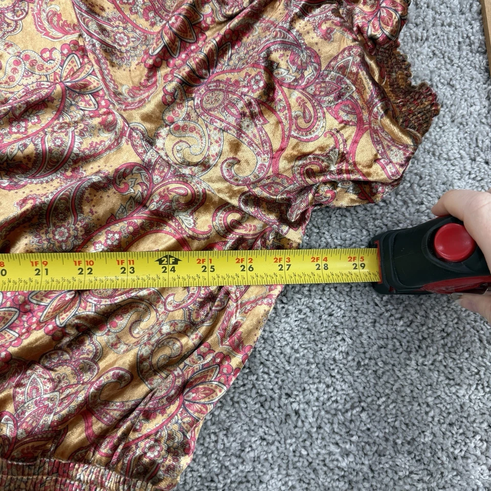 Vestido de terciopelo ModCloth para mujer 3X floral caprichoso elástico cómodo evento de vacaciones Foto 4 de 4