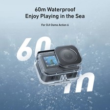 TELESIN 60M Waterproof Diving Case for DJI Osmo Action 6 Underwater Housing