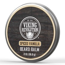 Viking Revolution Spiced Vanilla Beard Balm - Beard Butter with Argan Oil, Be...