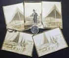 x5 WW1 WWI US Army Military Pictures Photos Soldiers Camping in the Field