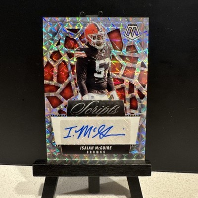 2025 Mosaic Isaiah McGuire Scripts Silver Mosaic Rookie Auto #SCR-IME