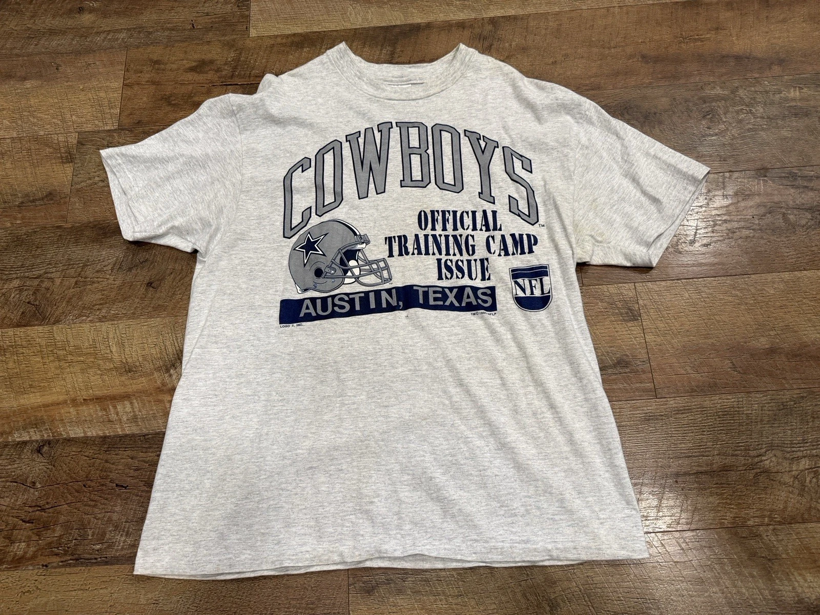 VINTAGE Cowboy Training Camp T Shirt Mens XL NFL Football hanes beefy