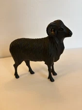 Vintage Resin Big Horn Sheep Or Ram Figurine 5 1/2” by 8” Very Nice