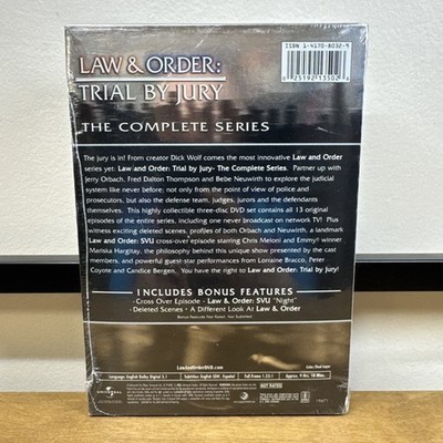 Law Order: Trial by Jury - The Complete Series (DVD, 2006, 3-Disc