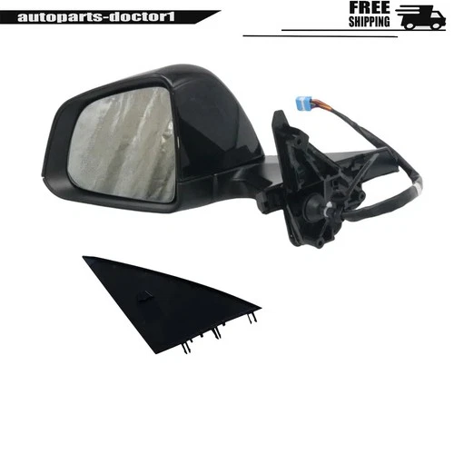 Left Driver Side Mirror Power Fold Heated Black For Tesla Model Y 2020 2021-2023
