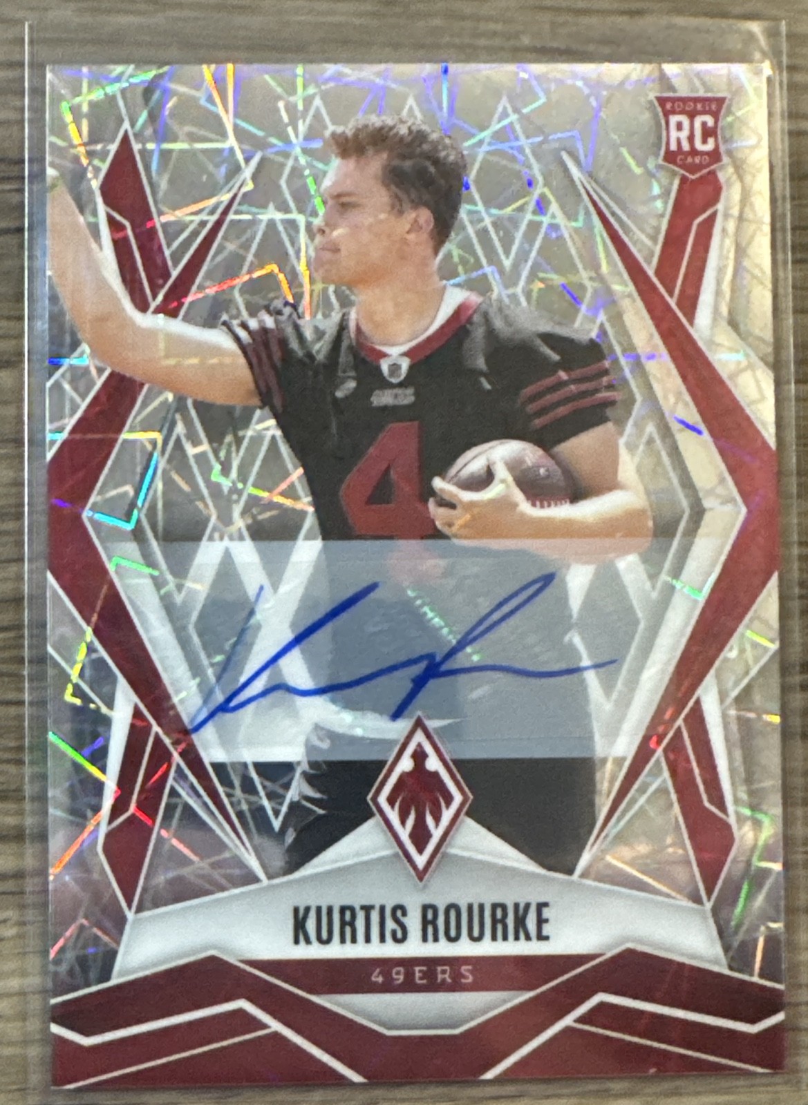 2025 Panini Phoenix - Rookies Kurtis Rourke #199 Lazer Autographs (AU, RC)