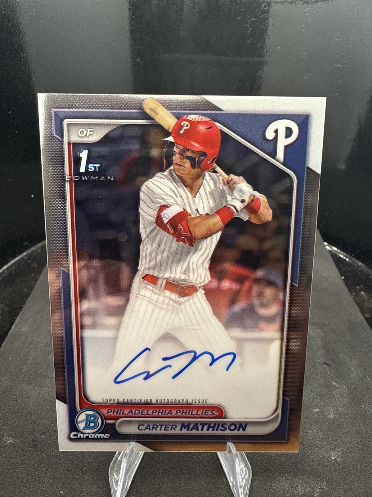 2024 Bowman Draft - Chrome Prospect Autographs Carter Mathison #CPA-CMA (AU, RC)