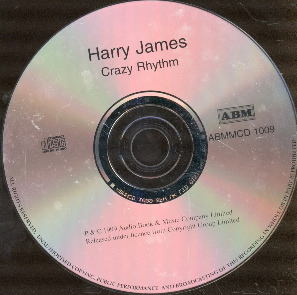 Harry James Crazy Rhythm CD UK Abm 1999 ABMMCD1009 - Image 3 of 3