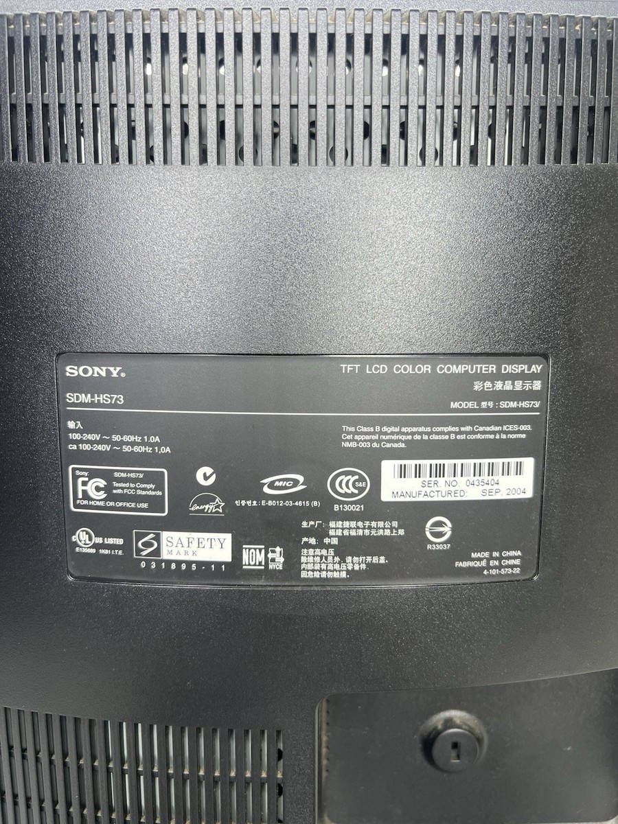 Sony SDM-HS73 LCD Monitor for sale online | eBay