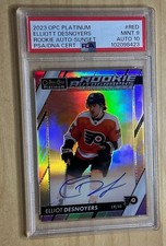 🔥2023-24 O-Pee-Chee Platinum Sunset Rookie Elliot Desnoyers PSA 9 Autograph 10