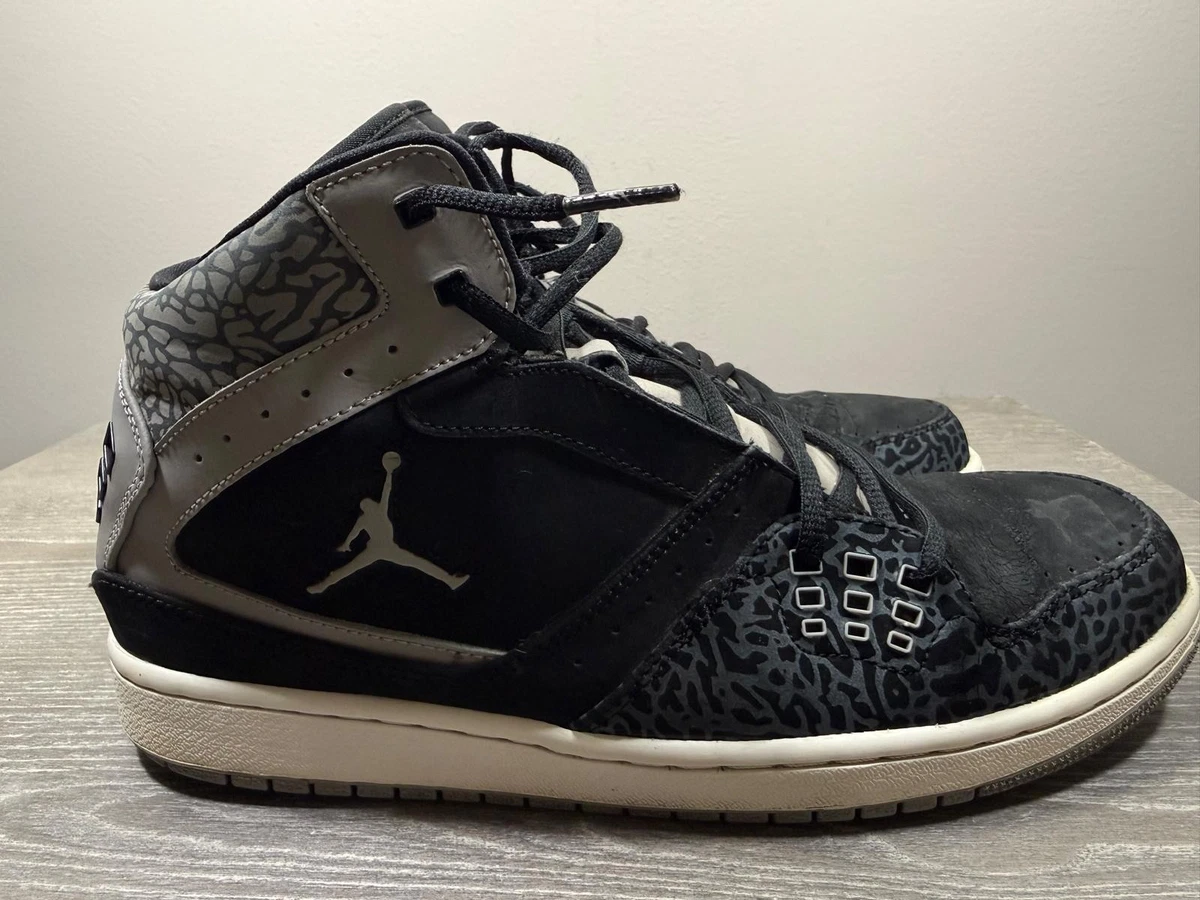 Jordan 1 Flight 2 Premium Elephant Grey Print 23 11.5 Used Jordan 1 Flight Black Grey Elephant for Sale | Authenticity  main image 4