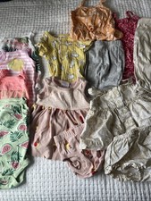 Lot of 12 Spring/Summer Baby Girl Clothes 0-3 Months