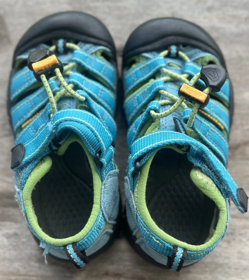 Keen Boy Sz 10 Sandal Water Proof Drawstring, Self Latch, Blue, Newport - Image 2 of 4