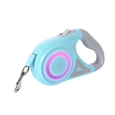 EXTRALINK Automatische Leine 5 m LED mit Seitenlicht Band Hundeleine Hunde Automatikleine