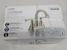 Kohler Lilyfield 4" Centerset Bathroom Sink Faucet - Vibrant Brushed Nickel