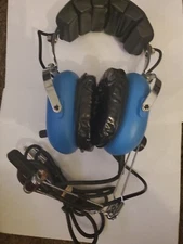 SIGTRONICS S-45 HEADSET PILOT AIRPLANE AVIATION HEADPHONES W/ MIC