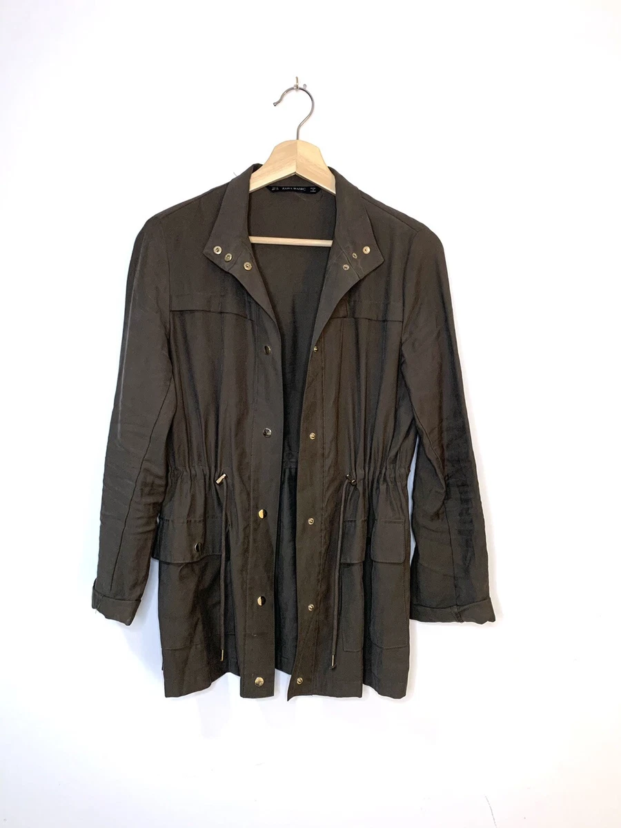 Zara olive cheap green coat