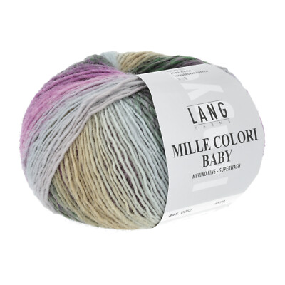 Lang Yarns Mille Colori Baby 52 - LL 190m / 50g - Needle Size 3 -
