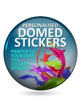 Custom Printed Full Colour 3D Domed - 50mm Diameter Promotional Gel Labels