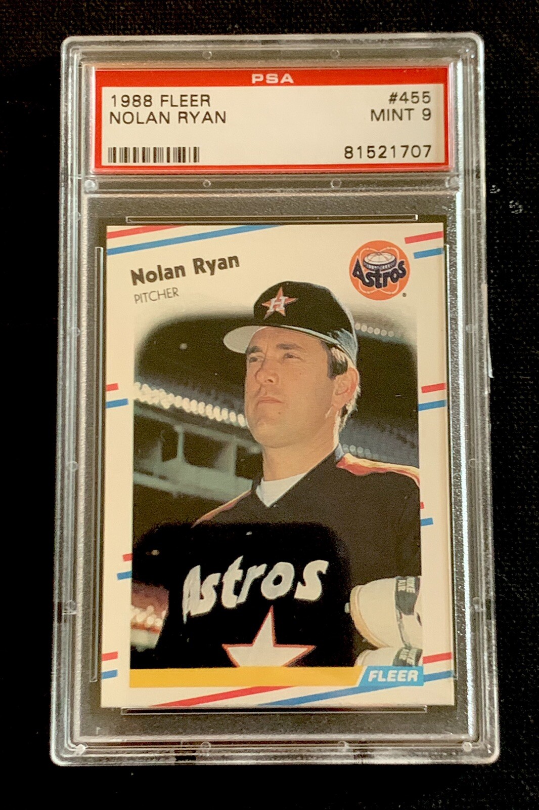 1988 Fleer #455 Nolan Ryan HOF PSA 9 MINT (81521707)