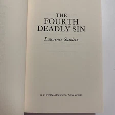 The Fourth Deadly Sin by Eduard X Delaney Lawrence Sanders BOOK