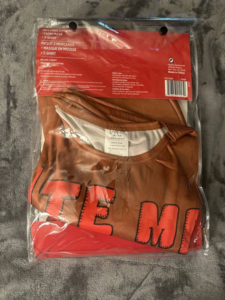 Bite Me Costume Adult Gingerbread Cookie Fits Up To Size Extra Large Halloween - Image 4 of 4