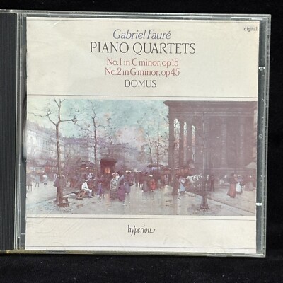 FAURE Piano Quartets #1 & 2 - DOMUS - HYPERION CD UK 1986